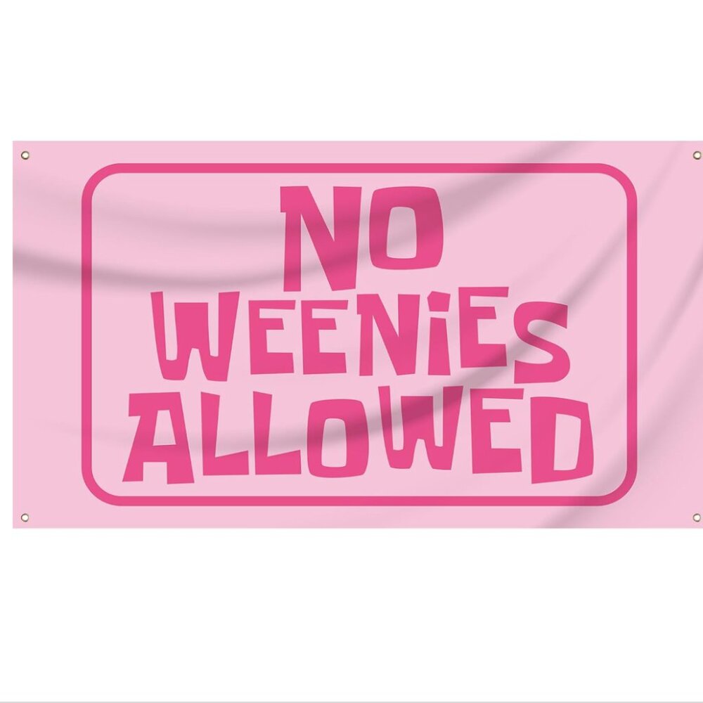 No Weenies Allowed Flag 3 ft x 5 ft
